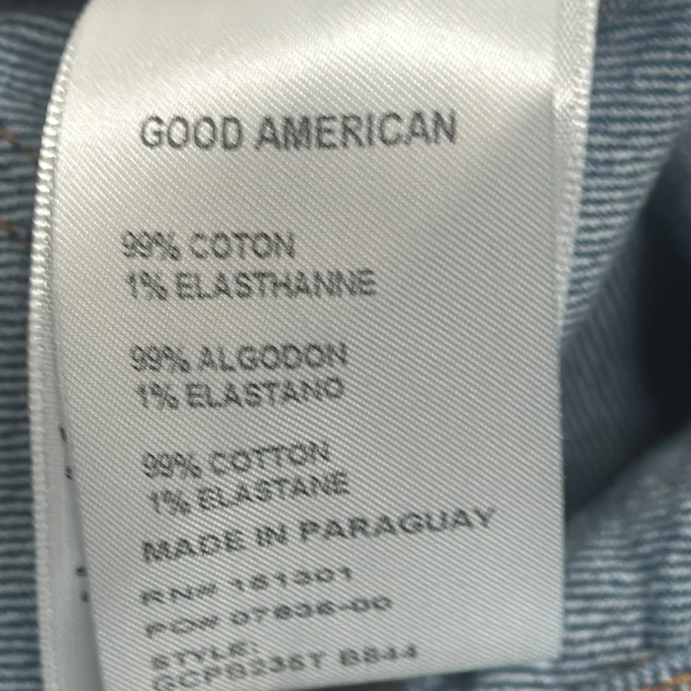 Good American blue straight jeans g o indigo denim ankle size 26 - Picture 7 of 10